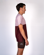 ESSENTIAL RUN TEE BURGUNDY